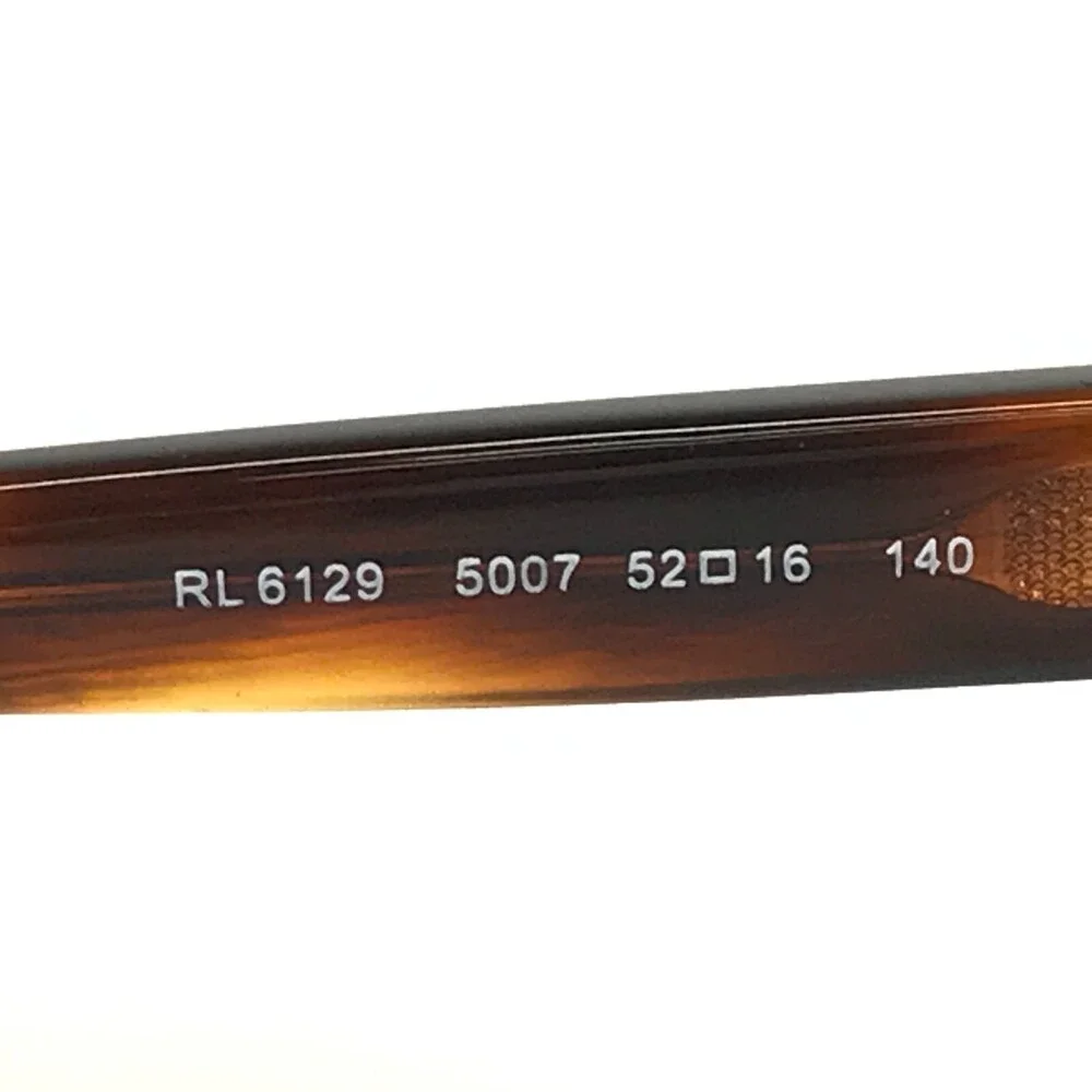 Ralph Lauren Eyeglasses Frames RL6129 5007 Brown Horn Cat Eye Square 52-16-140